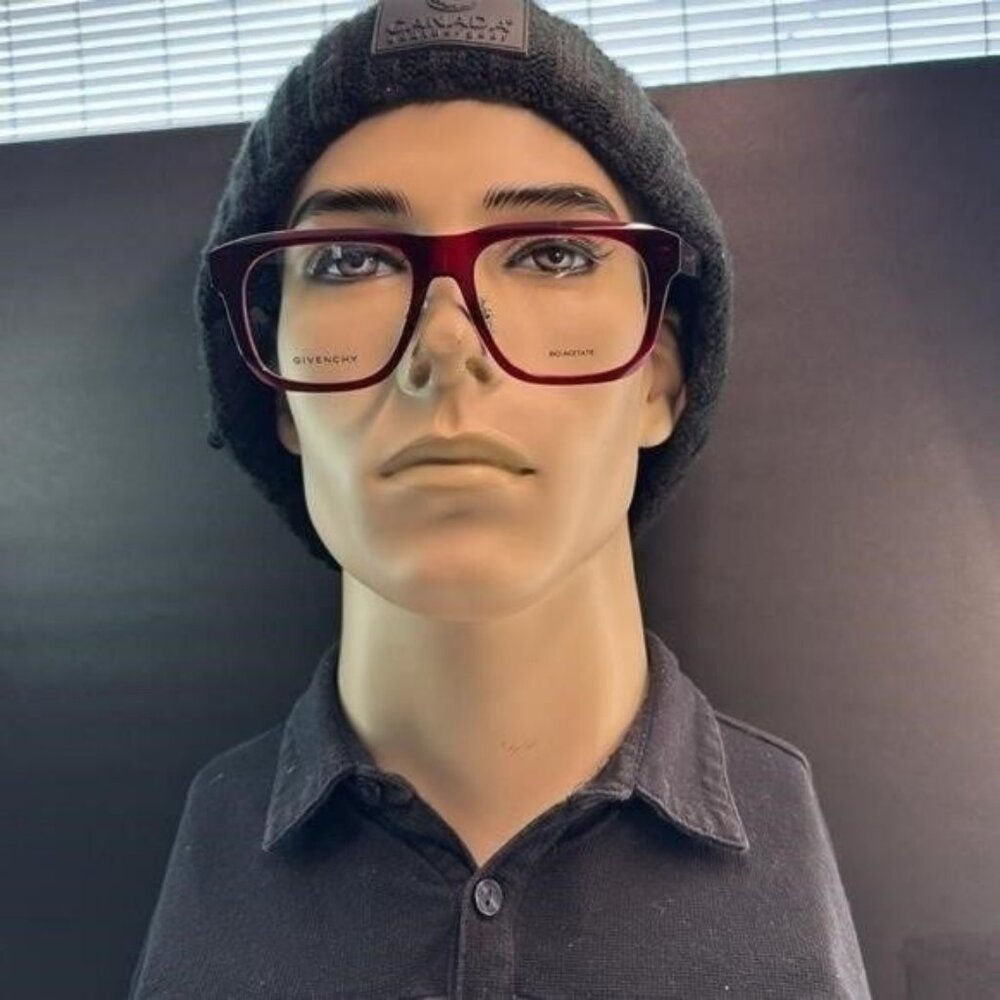 Givenchy GV50053F Shiny Bordeaux Designer Glasses for Men - Bold Style - Picture 10 of 12